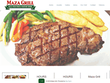 Tablet Screenshot of mazagrill.co